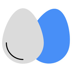 Eggs icon, editable vector
