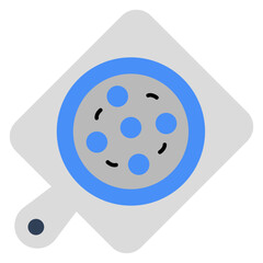 Editable design icon of vegetable cutting board