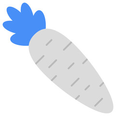 Trendy vector design of radish 