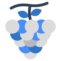 Grapes icon, editable vector