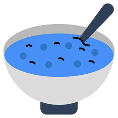 Food bowl icon in trendy design