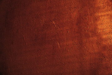 Abstract background of OSB board. Wooden texture in warm orange evening sunlight. Country style....