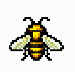 Fototapeta premium Bee pixel art