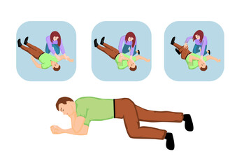 Seitenlage in einzelnen Schritten