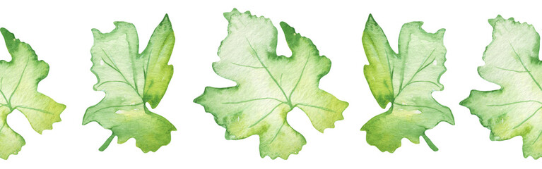 Watercolor frame - illustration with green leaves and branches and golden elements, for wedding stationery, congratulations, wallpapers and more on white bacground.