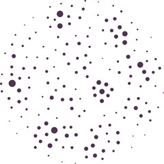 Abstract polygonal communication network, technology wireframe, connected lines and dots, dark purple globe model background 