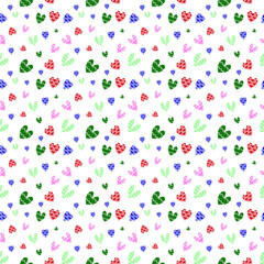 Very beautiful heart seamless pattern design for decorating, wallpaper, wrapping paper, fabric, backdrop and etc.