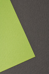 Rough kraft paper background, paper texture black green colors. Mockup with copy space for text