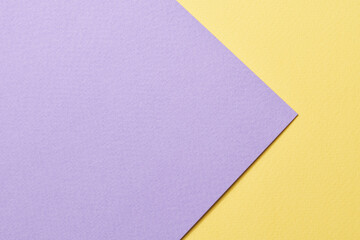 Rough kraft paper background, paper texture yellow lilac colors. Mockup with copy space for text