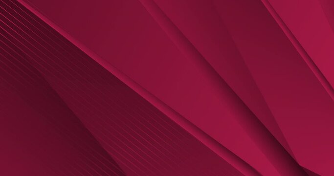 4k Abstract luxury maroon gradient backgrounds with diagonal stripes. Geometric graphic motion animation. Seamless looping dark red backdrop. Simple minimalist blank element. Elegant universal sale BG
