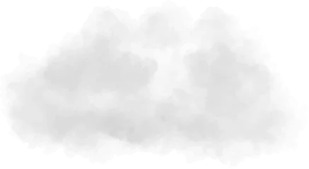 Poster Realistic vector white cloud. Cloud on white background. Vector EPS 10 © The Best Stocker