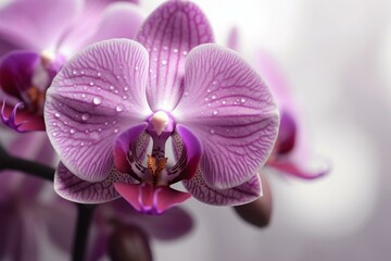 Fototapeta na wymiar Closeup beautiful Phalaenopsis. Made by AI. Generative AI
