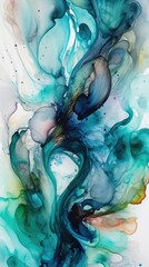 A Beautiful Watercolored Abstract Background. Generative AI