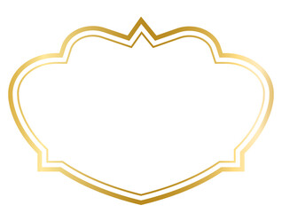 decorative frames banner label collection png transparent background transform Your designs with gold frame