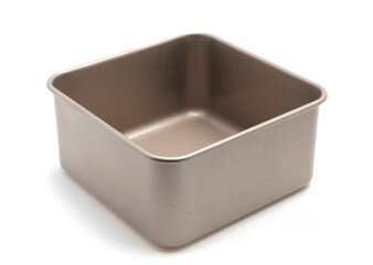 Square Baking Pan Isolated on White Background
