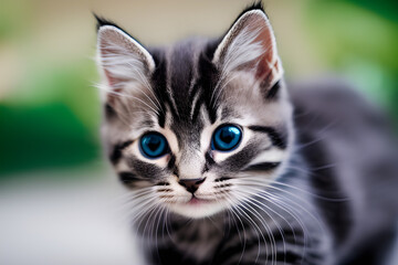 close up portrait of a cat