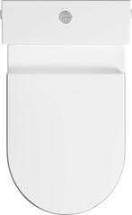Top view of white Toilet
