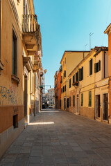 Picturesque view of Venice, Italy, filled with warm natural light