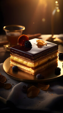 Opera Sponge Slice Cake - Same Day Delivery | YippiiGift