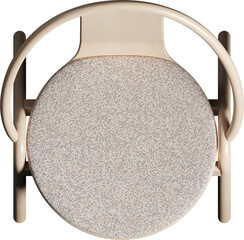 Top view of Metal armchair
