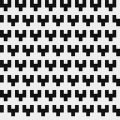 Abstract seamless fashion trend pattern fabric textures, black and white pattern, pixel art vector monochrome illustration. Design for web and mobile app.