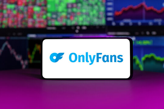 Onlyfans Company Financial Success In Front Of Charts Background