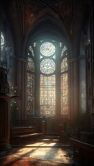 interior_of_a_large_ancient_cathedral_230421_02 Generative AI
