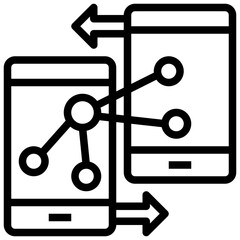 files and folders line icon,linear,outline,graphic,illustration