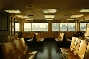 Interior of the Staten Island Ferry, Staten Island, New York
