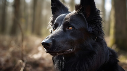 Fototapeta premium dog neutral background, generated by ai