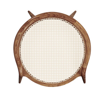 Top view rattan bar chair