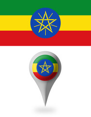 Ethiopia Flag button