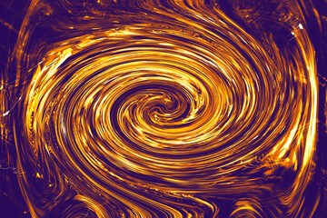 Gold swirl bleded liquid abstract background