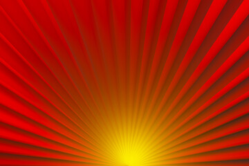 Obraz premium Red background. Elegant texture. Light at end of red tunnel. Elegant pattern. Stylish background. Red texture for design. Geometric background with scarlet rays. Backdrop for banner. 3d image