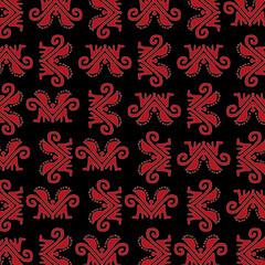 Tribal symbol motif pattern