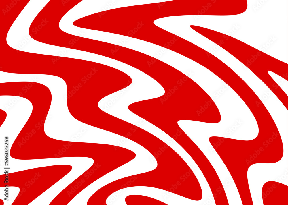Poster minimalist background with cute wavy lines pattern