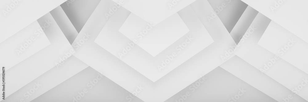 Poster white abstract background in modern geometric urban simple style with soft light stripes and angles,