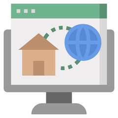 home page line icon,linear,outline,graphic,illustration