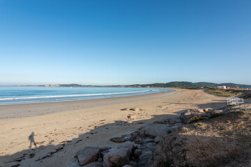 Playa de A Lanzada, en O Grove (Galicia, España)