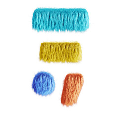 Friendly Monster 3D Alphabet or Letttering PNG Color Mix