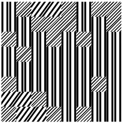 Vector geometric seamless pattern.Black and white texture. Monochrome repeating pattern  for decor, fabric or cloth.