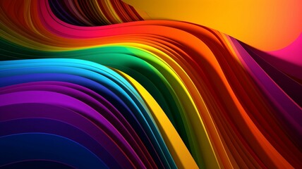 Abstract rainbow background, wallpaper, Generative IA