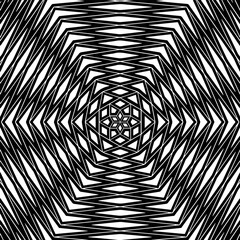 Vector geometric seamless pattern.Black and white texture. Monochrome repeating pattern  for decor, fabric or cloth.