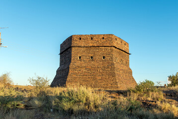 Blockhouse on hill guarded Prieska during Second Boer War