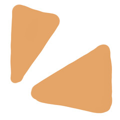 triangle mark isolate background element