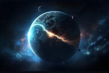 Obraz na płótnie Canvas planet in space