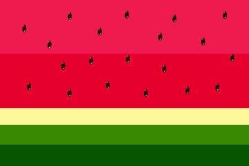 Watermelon background illustration. Watermelon background template in a flat design style.
