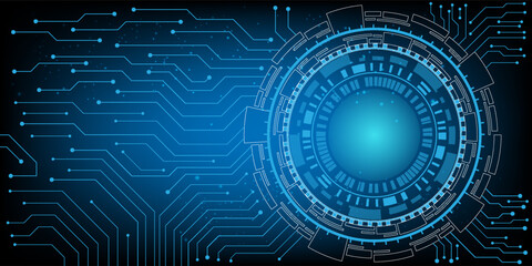 Computer chip Electronic circuit board vector for technology and finance concept and education for future
