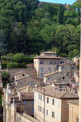 Obraz premium Urbino Blick auf die Altstadt Hochformat