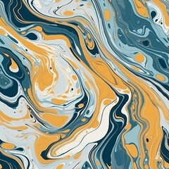 Liquid theoretical marble depict organize. Seamless pattern, AI Generated